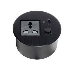 OmniDock Flush-Mount Embedded Desk Grommet Power Hub