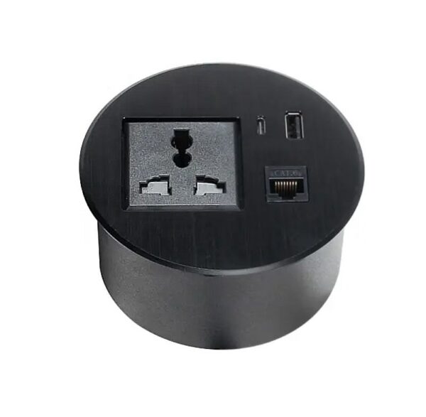 OmniDock Flush-Mount Desk Grommet Power Hub